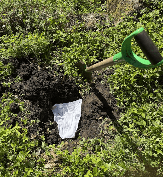 Step 1: bury a new pair of undies